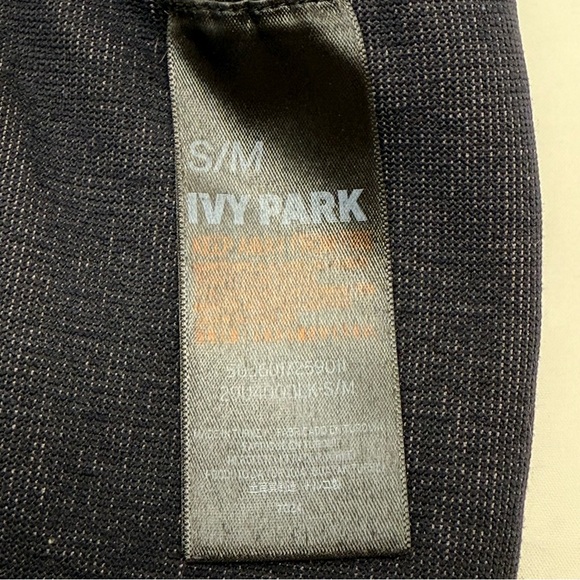 Black Beige Knit Diamond Jacquard Seamless Racerback Sports Bra S/M Ivy Park - Picture 7 of 10